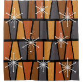 Rideaux De Douche MCM géométrique Abstrait Burnt Orange (Devant)