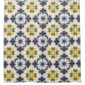 Rideaux De Douche Mediterranean Lemon Tile Italian Talavera (Devant)