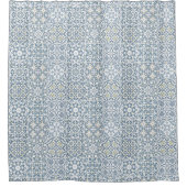 Rideaux De Douche Mediterranean Tiles, Moroccan, Majolica, Azulejo (Devant)