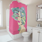 Rideaux De Douche Medusa Pop art (En situation)