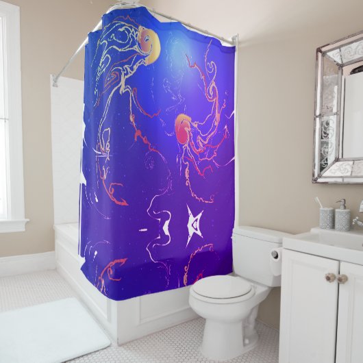 Rideaux De Douche Méduse (En situation)