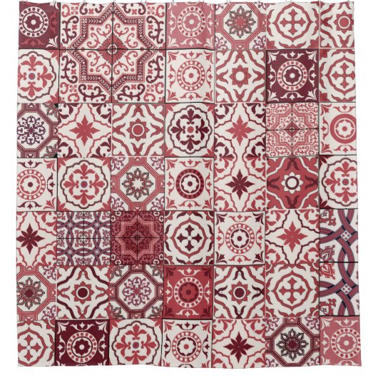 Rideaux De Douche Mega Magnifique Motif marocain Patchwork (Devant)