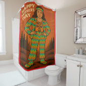 Rideaux De Douche Meilleure maman Hippie (En situation)