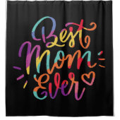 Rideaux De Douche Meilleure maman jamais colorée (Devant)