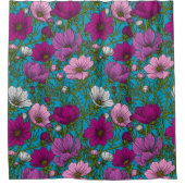 Rideaux De Douche Mélange cosmos bleu (Devant)