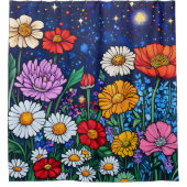 Rideaux De Douche Mélange de fleurs (Devant)