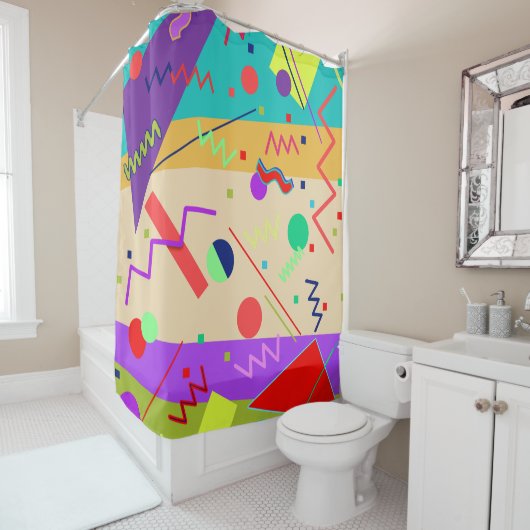 Rideaux De Douche Memphis n° 56 (En situation)