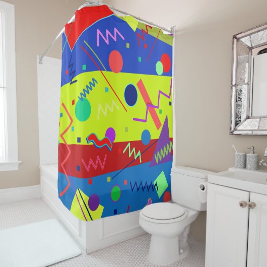 Rideaux De Douche Memphis n°63 (En situation)