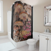Rideaux De Douche Ménagerie de champignons (En situation)