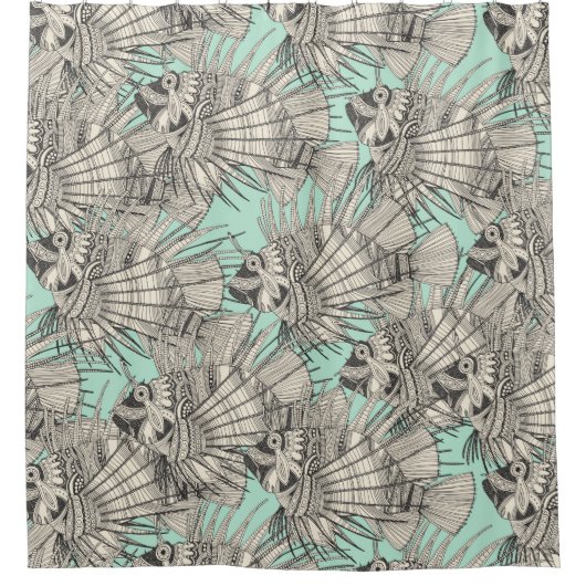 Rideaux De Douche menthe (Devant)