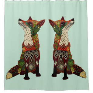 Rideaux De Douche menthe d'amour renard