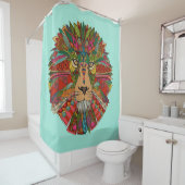 Rideaux De Douche menthe de lion (En situation)