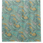 Rideaux De Douche menthe de poisson en mosaïque (Devant)