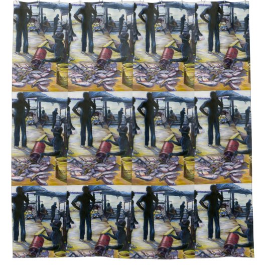 Rideaux De Douche Menu du jour, Harbour Island, Bahamas (Devant)