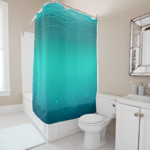 Rideaux De Douche Mer sous-marine Turquoise Blue Aqua