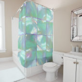 Rideaux De Douche Mère de Pearl Tiles (En situation)