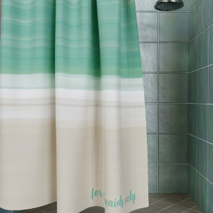 Rideaux De Douche Mermaid Ocean Beach moderne