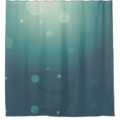 Rideaux De Douche Mermaid Silhouette nage sous l'eau Vert Turquoise (Devant)