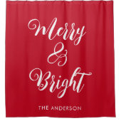 Rideaux De Douche Merry et Bright Red (Devant)