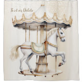 Rideaux De Douche Merry Go Round Circus Carnival Belle mignonne (Devant)