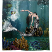 Rideaux De Douche Merveilleuse sirène à vapeur (Devant)