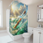 Rideaux De Douche Message dans une bouteille (En situation)