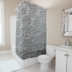Rideaux De Douche Métal argenté endommagé