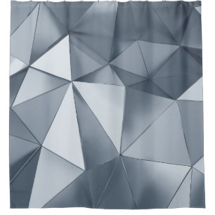 Rideaux De Douche Métal géométrique : Motif tridimensionnel