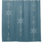 Rideaux De Douche Métatron de lune de géométrie sacrée (Devant)