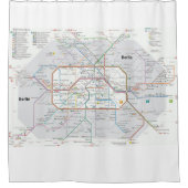 Rideaux De Douche Métro de Berlin (Devant)