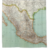 Rideaux De Douche Mexique - carte du Mexique (Devant)