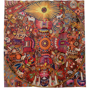 Rideaux De Douche Mexique Mexique Mexique Maya Aztec LatinX Hispaniq