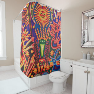 Rideaux De Douche Mexique Mexique Mexique Maya Aztec LatinX Hispaniq