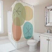 Rideaux De Douche Mi-siècle Art Abstrait moderne Rocks (En situation)