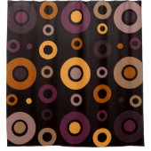 Rideaux De Douche Mi-siècle moderne automne géométrique (Devant)