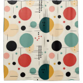 Rideaux De Douche Mid century colorful geometric pattern (Devant)