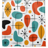 Rideaux De Douche Mid Century Modern Starburst Pattern (Devant)