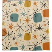 Rideaux De Douche Mid Century Modern Starburst Pattern (Devant)