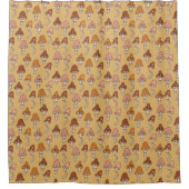 Rideaux De Douche Mid-Century Shower Curtain Copper & Pink Pop (Devant)