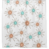 Rideaux De Douche Midern Starburst motif de douches curtaï du milieu (Devant)