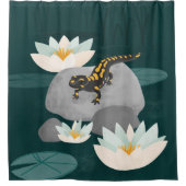 Rideaux De Douche Midnight Pond Fire Salamander (Devant)