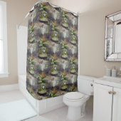 Rideaux De Douche Mignon Bullfrog animal Motif nature (En situation)