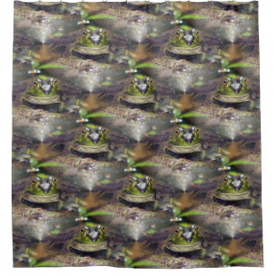 Rideaux De Douche Mignon Bullfrog animal Motif nature