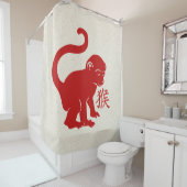 Rideaux De Douche Mignonne Année Du Singe (En situation)