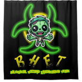 Rideaux De Douche Mignonne, drôle de zombie (Devant)