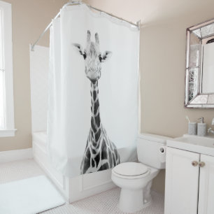 Rideaux De Douche Mignonne Giraffe 2 #animal #art