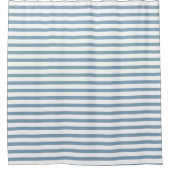 Rideaux De Douche Minimal Blue Stripes Modern Pattern Design (Devant)