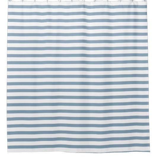 Rideaux De Douche Minimal Blue Stripes Modern Pattern Design (Devant)