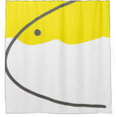 Rideaux De Douche Minimalisme Abstrait Art jaune gris blanc (Devant)