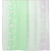 Rideaux De Douche Minimalisme Art Abstrait Pale Turquoise Vert Rose (Devant)